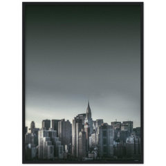 NEW YORK Nr. 5 Premium-Poster aus mattem Papier mit Holzrahmen