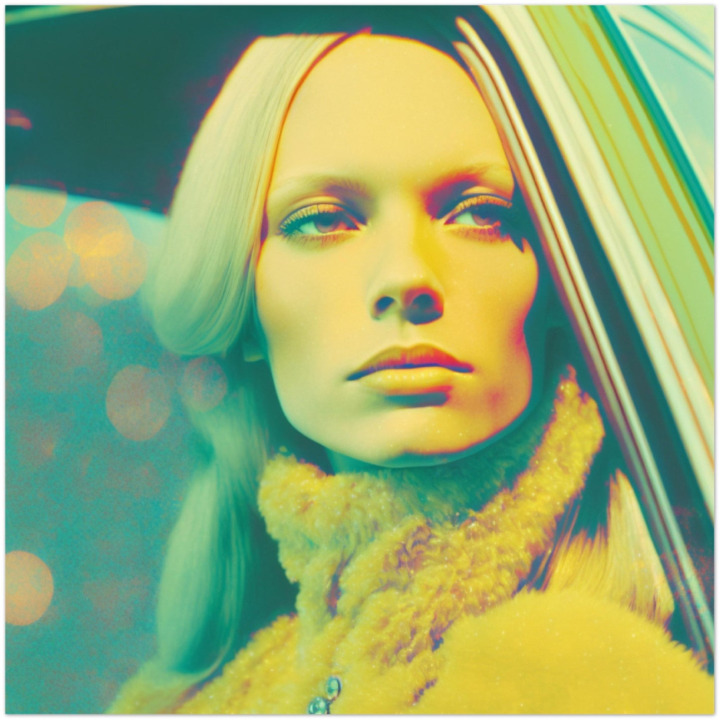 Faces in Cars IV (Alu Dibond)