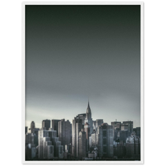 NEW YORK Nr. 5 Premium-Poster aus mattem Papier mit Holzrahmen