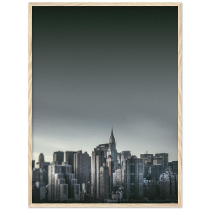 NEW YORK Nr. 5 Premium-Poster aus mattem Papier mit Holzrahmen