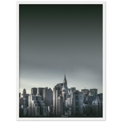 NEW YORK Nr. 5 Premium-Poster aus mattem Papier mit Holzrahmen