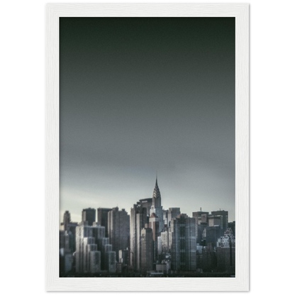 NEW YORK Nr. 5 Premium-Poster aus mattem Papier mit Holzrahmen