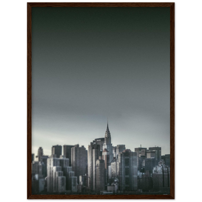 NEW YORK Nr. 5 Premium-Poster aus mattem Papier mit Holzrahmen